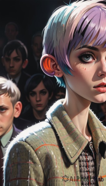 A enchanting dynamic scene highlighting a female