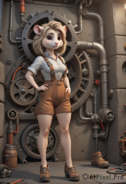 A unique view of a female in dynamic scene