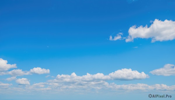 monochrome,outdoors,sky,day,cloud,blue sky,no humans,bird,cloudy sky,scenery,blue theme