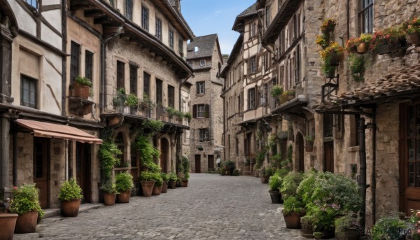 The serene presence of a street in a breathtaking day