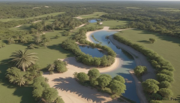 The elegance of a landscape in a tranquil day