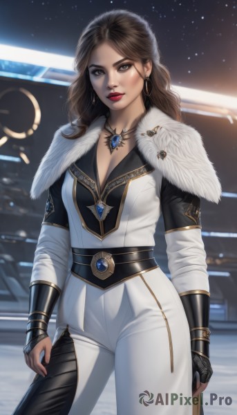 A peaceful image of a female in dynamic scene