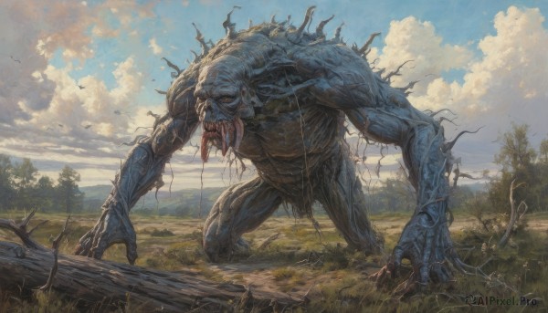A serene day featuring a monster
