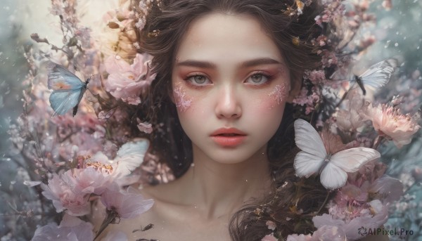 A charming dynamic scene featuring a butterfly