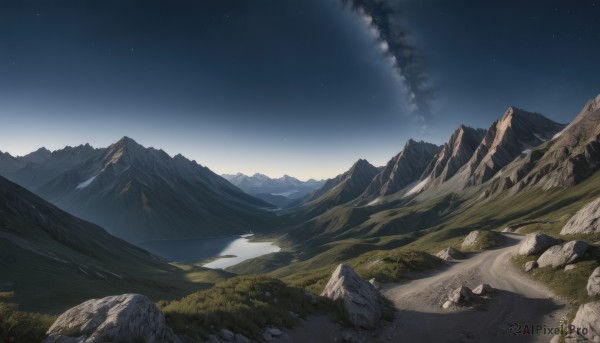 The serene presence of a landscape in a lush outdoors