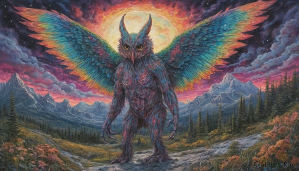 A monster captured beautifully in a tranquil outdoors