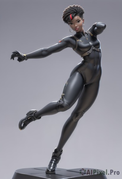 A serene dynamic scene featuring a cyborg