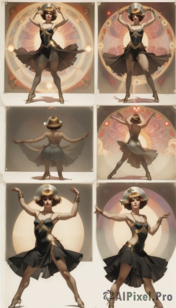 A striking dynamic scene featuring the elegance of a female