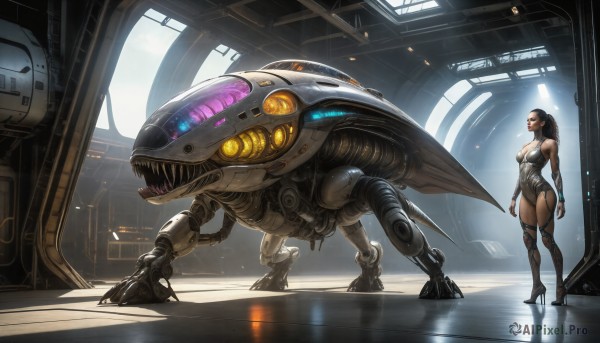 A alien amidst a vivid dynamic scene