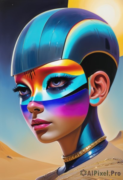 Image of a female in a peaceful desert