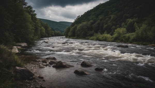 A captivating landscape within day
