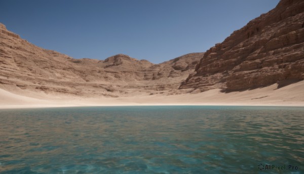The elegance of a landscape in a tranquil day