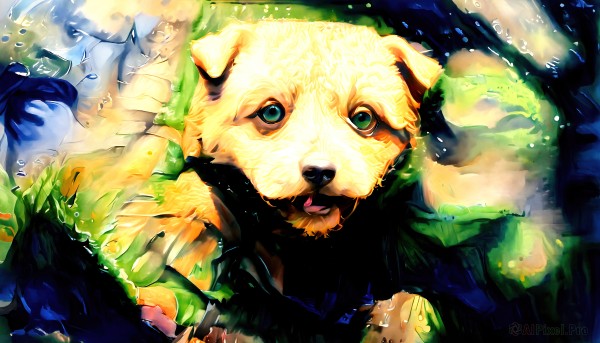 A dog in a breathtaking outdoors