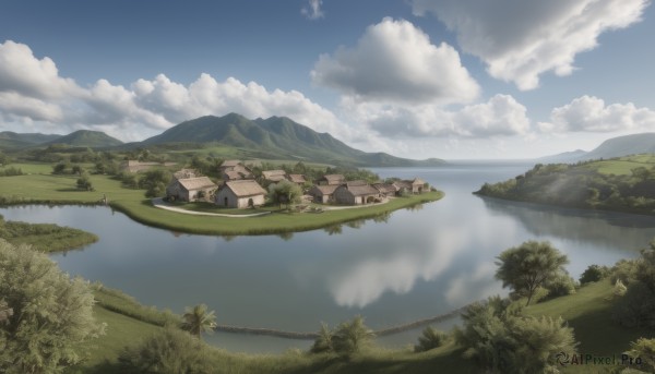 A serene day featuring a landscape