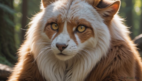 A cat captured in a enchanting outdoors