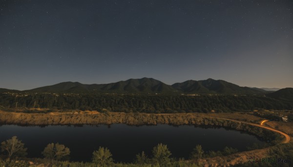 The serene presence of a landscape in a lush outdoors
