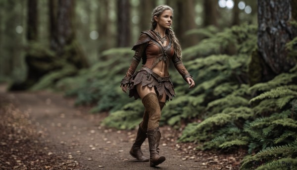 The beauty of a female set in a enchanting dynamic scene