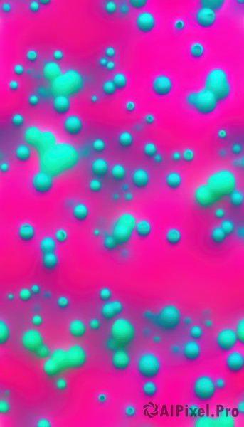 solo,blurry,no humans,pink background,bubble,pink theme,simple background,gradient,gradient background,multicolored background,green theme,colorful,abstract