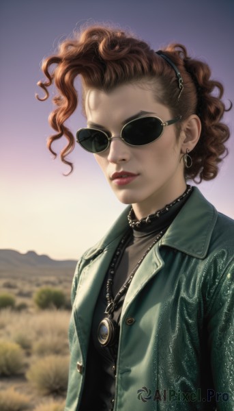 The allure of a female in a majestic outdoors