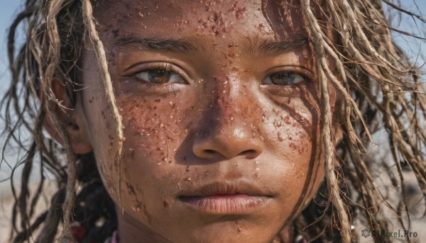 A female in a breathtaking day