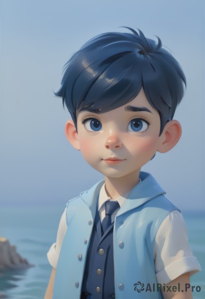 A male in a picturesque day