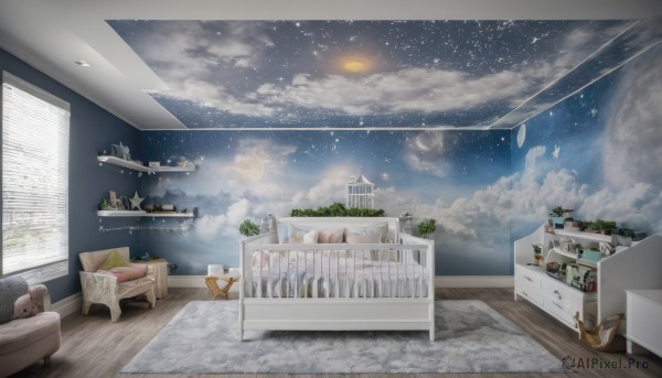 A indoors set against the backdrop of a breathtaking day