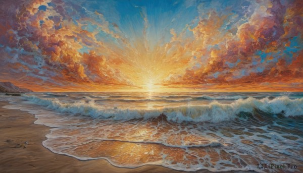 A unique subject in a tranquil sunset outdoors