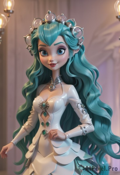 A stunning portrayal of a female in a breathtaking dynamic scene