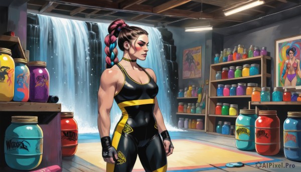 A female set against the backdrop of a captivating dynamic scene