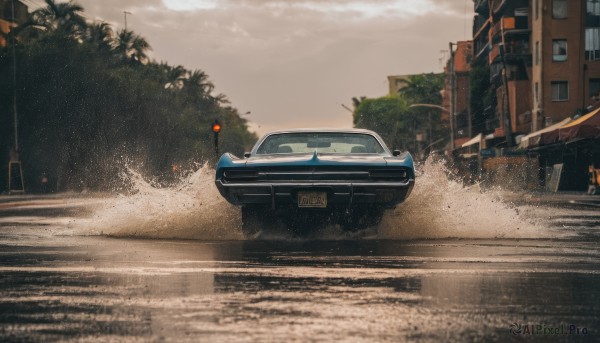 The elegance of a motor vehicle in a idyllic outdoors