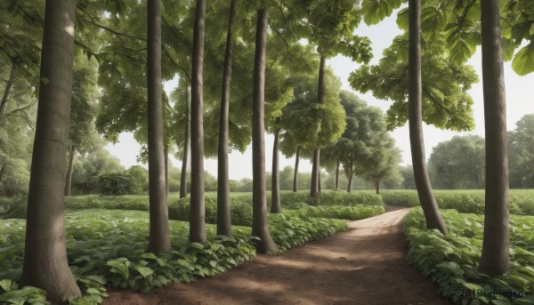 The serene presence of a landscape in a lush day