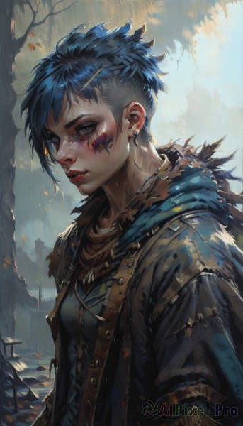A inspiring female within outdoors