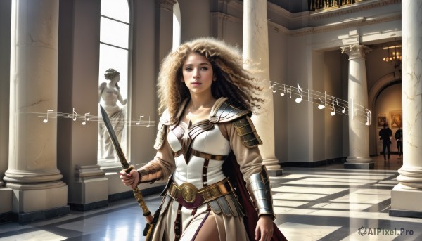 A graceful female captured in dynamic scene