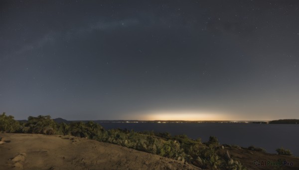 The majestic beauty of a landscape set within a ethereal sunset outdoors
