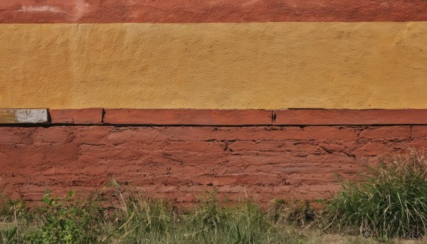 outdoors,sky,cloud,no humans,shadow,traditional media,grass,plant,scenery,sunset,road,painting (medium),evening,orange sky,path,fence,wall,field,red sky