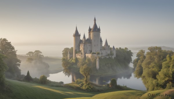 The beauty of a landscape set in a calm day