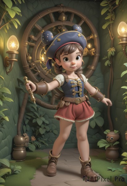 A majestic image of a child in dynamic scene