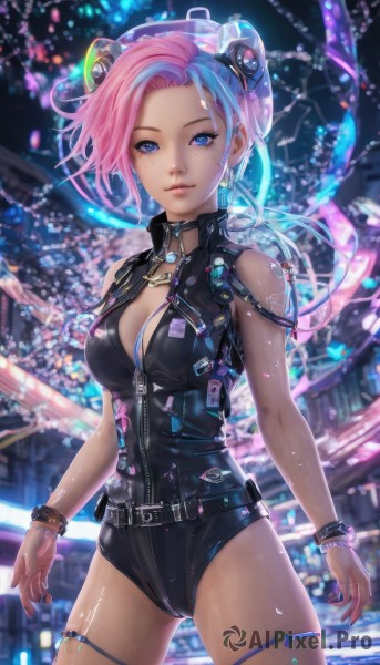 The serene presence of a female in a breathtaking dynamic scene