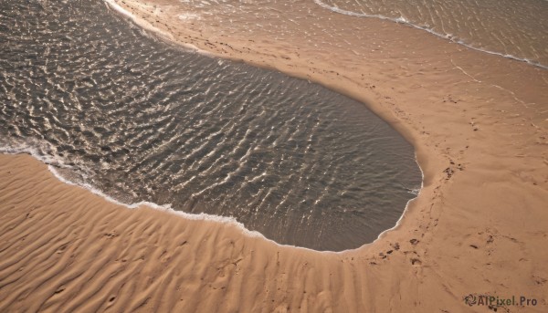 outdoors,water,no humans,ocean,traditional media,beach,scenery,sand,horizon,waves,shore,brown theme,day,military,from above,vehicle focus