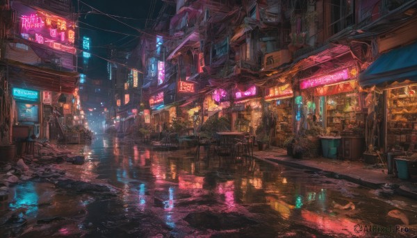 A serene outdoors featuring a street