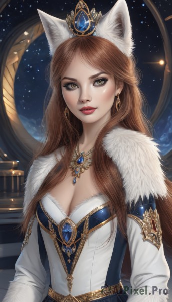 The elegance of a female in a tranquil dynamic scene