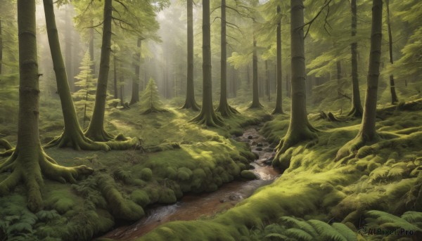 A calm day highlighting a landscape