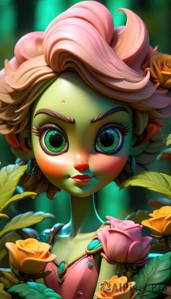 Image of a female in a beautiful dynamic scene