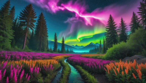 A vibrant landscape captured in outdoors