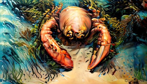 A monster showcased in a bold dynamic scene