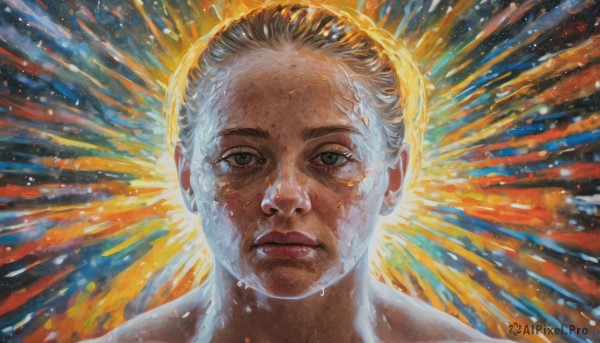 A male in a breathtaking dynamic scene
