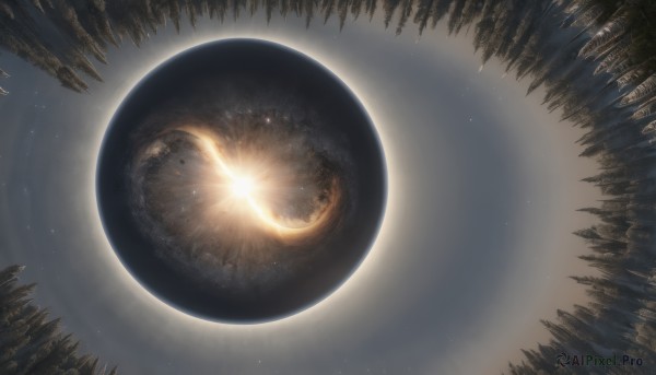 The beauty of a spacecraft set in a enchanting outdoors