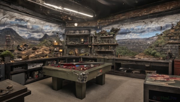 The allure of a indoors in a inviting scenery