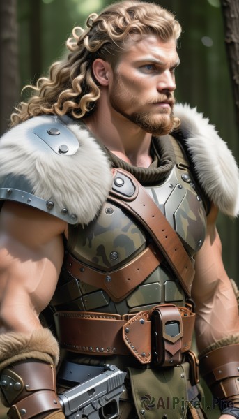 A captivating male within dynamic scene