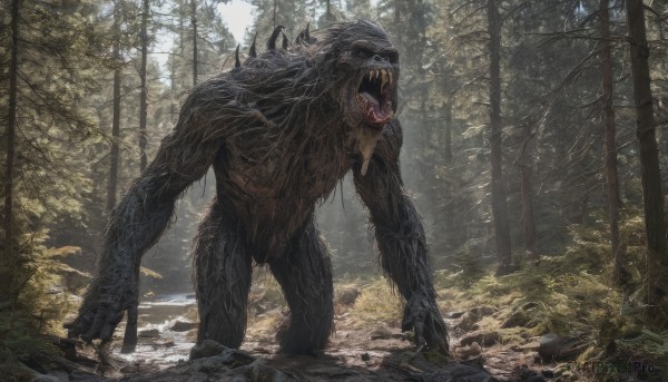A stunning portrayal of a monster in a breathtaking day
